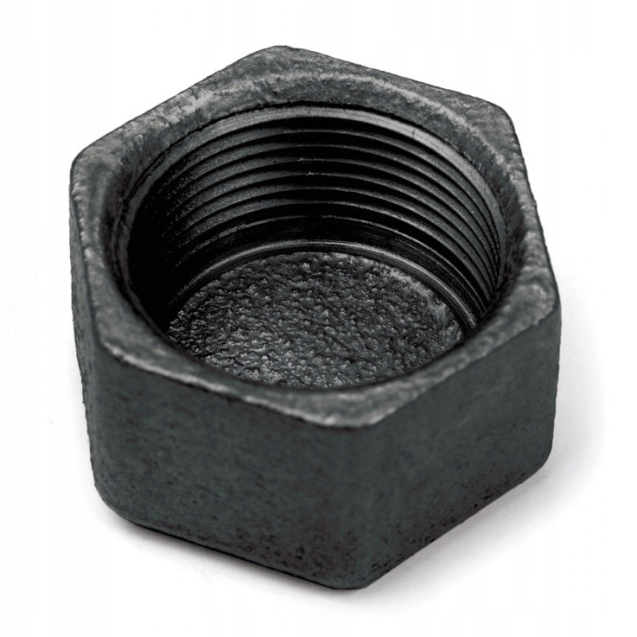 ZAŚLEPKA czarna 1" cal DN25