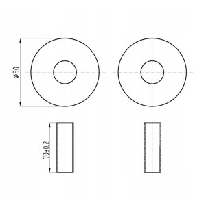 ZESTAW ZAWORÓW GRZEJNIKOWYCH ROZETY CHROM PREMIUM