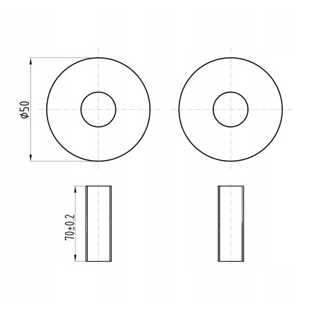 ZESTAW MASKUJĄCY POJEDYŃCZE Z TULEJ. BIAŁY PREMIUM