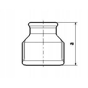 ZŁĄCZKA, PN-EN 1-3/4 (25-20) MUFA REDUK. KSZ.CZAR.