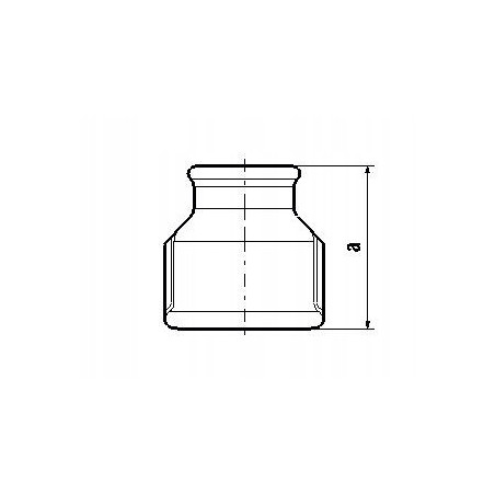 ZŁĄCZKA, PN-EN 1-3/4 (25-20) MUFA REDUK. KSZ.CZAR.