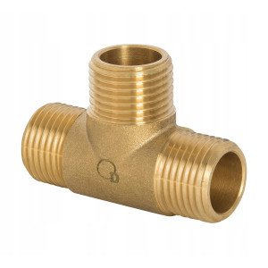 Trójnik Trojak mosiężny 1/2 cala DN15 WZ