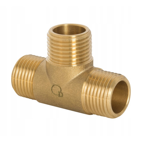 Trójnik Trojak mosiężny 1/2 cala DN15 WZ