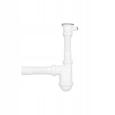 SYFON ZLEW POJEDYNCZY PRALKA PLASTIKOWE SITKO