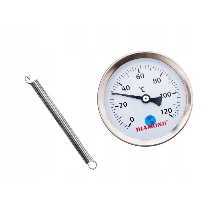 Termometr tarczowy przylgowy 63MM 0-120C DIAMOND