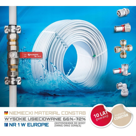 Rura Pex/al/pex 16 mm Diamond 600 mb