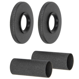 ZESTAW DO GRZEJNIKA Z ROZETAMI PROSTY ANTRACYT 1/2