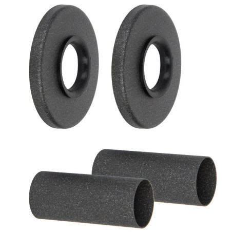 ZESTAW DO GRZEJNIKA Z ROZETAMI PROSTY ANTRACYT 1/2