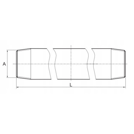 KRÓCIEC GWINTOWANY OCYNK SZTUC 3/4 cala 50 CM