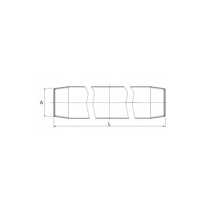 KRÓCIEC GWINTOWANY OCYNK SZTUC 3/4 cala 18 CM