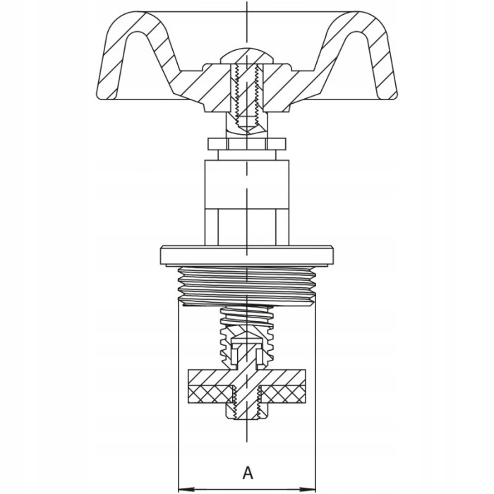 Głowica do zaworu 2 cale 50 mm ŻELIWO