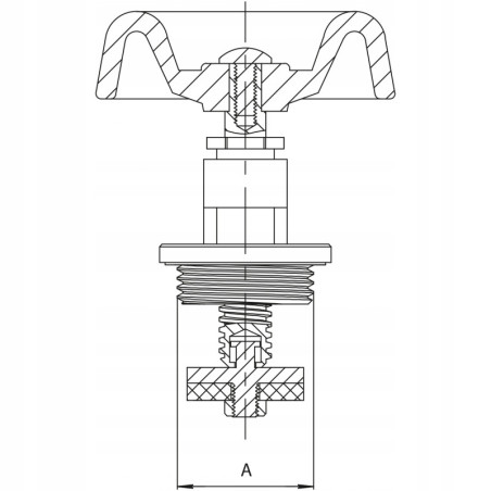 Głowica do zaworu 2 cale 50 mm ŻELIWO