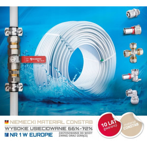 RURA PEX/AL/PEX 20 mm Diamond 50 m. w izolacji Niebieska