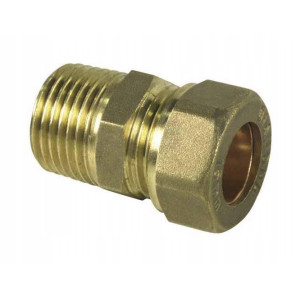 ZŁĄCZKA ZACISKOWA NYPEL MIEDZIANY 1/2cala GZx15 mm