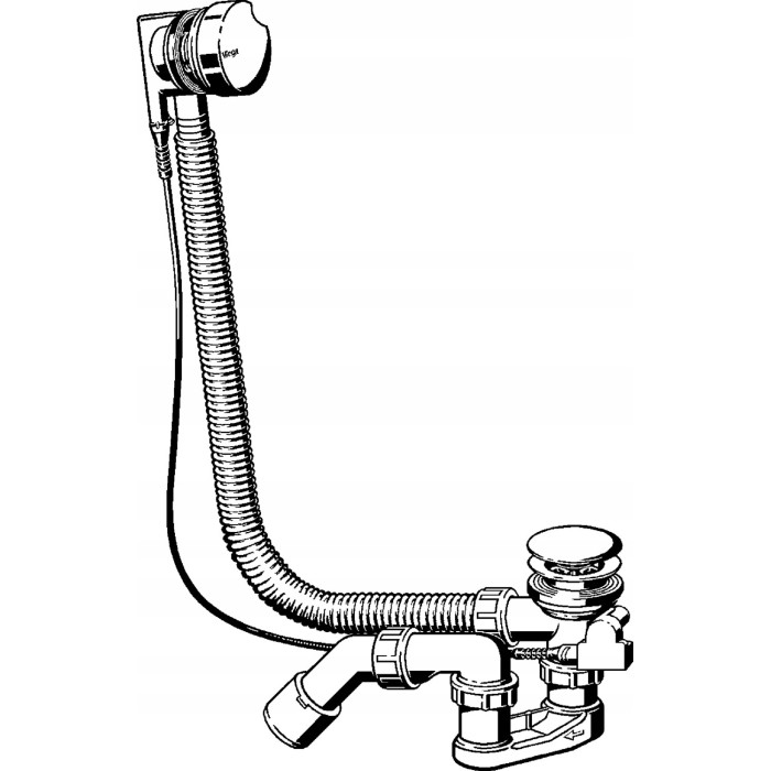 SYFON WANNOWY VIEGA SIMPLEX 495121 DO WANNY