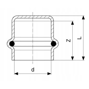 PROFIPRESS ZAŚLEPKA KOREK 15 mm GAZ VIEGA