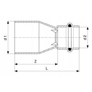 PROFIPRESS MUFA LUT ZACISK REDUKCYJNA 22 x 15 GAZ