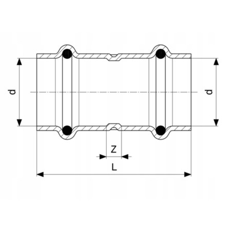 PROFIPRESS MUFA 18 mm GAZ VIEGA