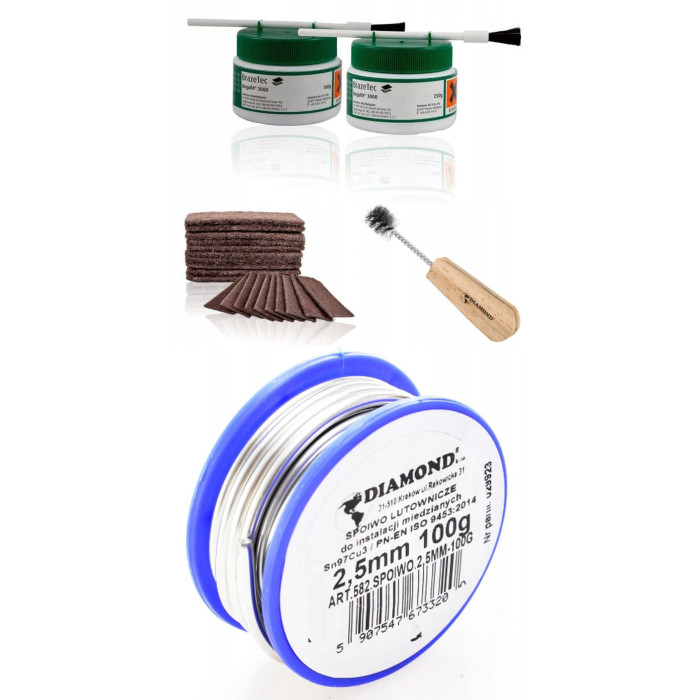 ZESTAW STARTOWY LUTOWNIKA DO MIEDZI KOMPLET