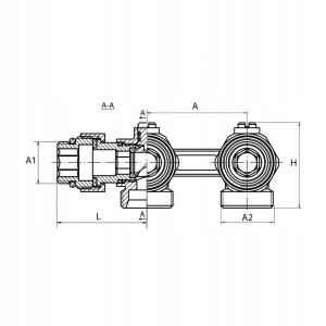 MODUŁ ZESPÓŁ GRZEJNIKOWY KĄTOWY ŚRUBO DO PEX KPL.
