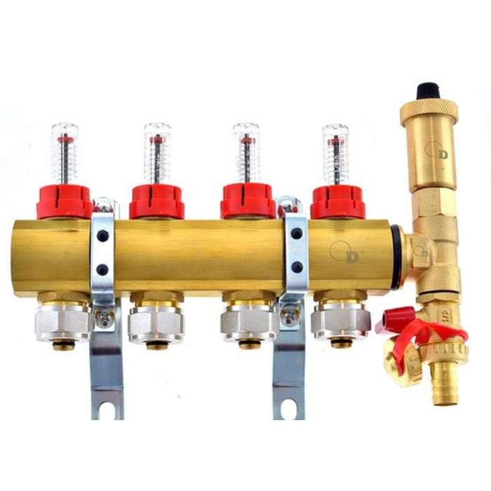 Rozdzielacz 7 sekcji do podłogówki ogrzewania PEX