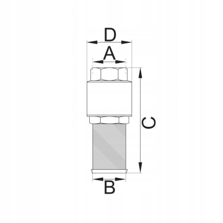 ZAWÓR ZWROTNY Z KOSZEM MOSIĘŻNY 1 cal DN25 SPR
