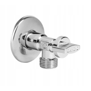 ZAWÓR KUREK KULOWY , KĄTOWY Z ROZETĄ 1/2X1/2