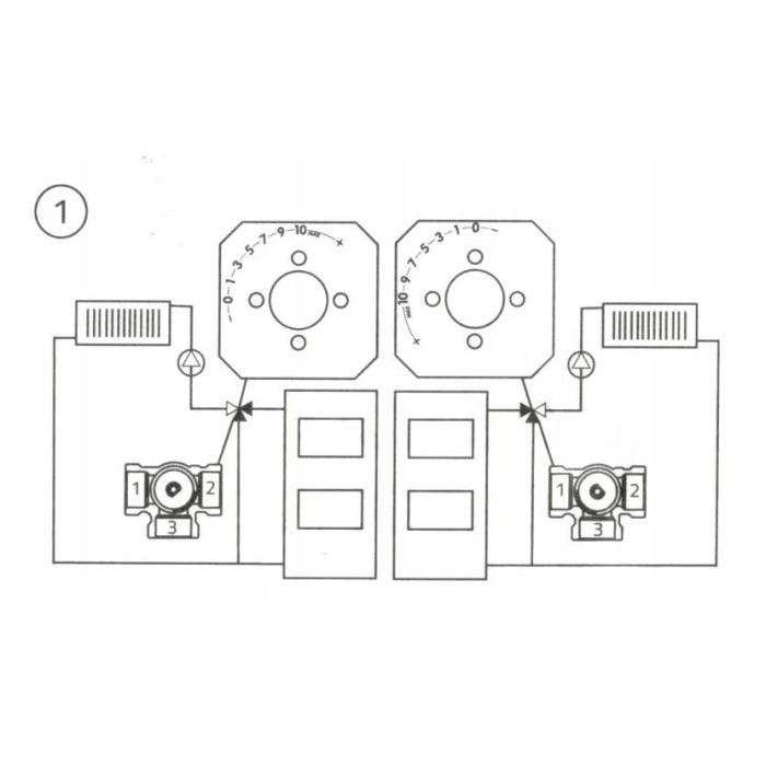 ZAWÓR REGULACYJNY 3 DROGOWY MIESZAJĄCY 5/4 cala
