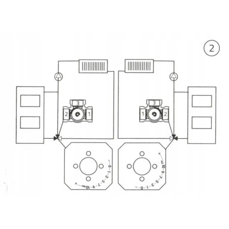 ZAWÓR REGULACYJNY 3 DROGOWY MIESZAJĄCY 5/4 cala