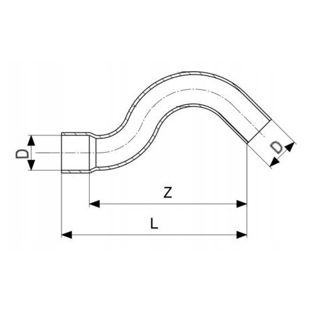 Obejście nyplowe miedziane fi 22 mm Viega