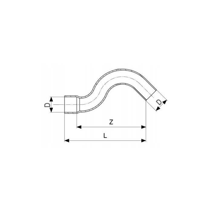 Obejście nyplowe miedziane fi 15 mm Viega