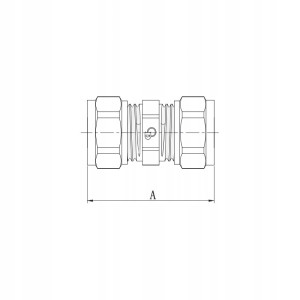 Mufa 32 x 32 PEX skręcana Diamond