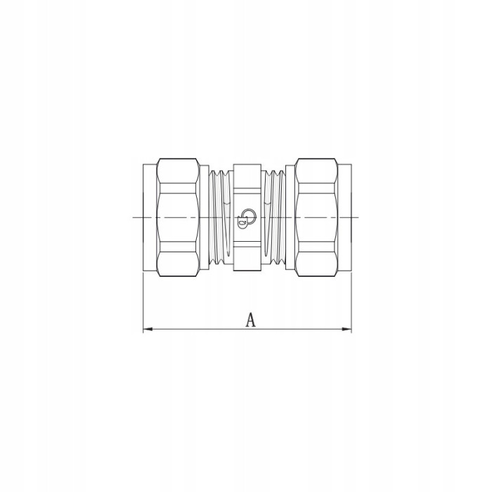 Mufa 32 x 32 PEX skręcana Diamond