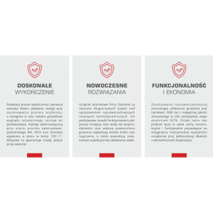 GRZEJNIK ALUMINIOWY WULKAN 500 ITALY DIAMOND 1700W