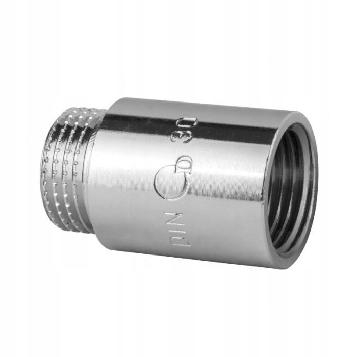 Przedłużka mosiężna chrom 3/4 cala długość 50 mm