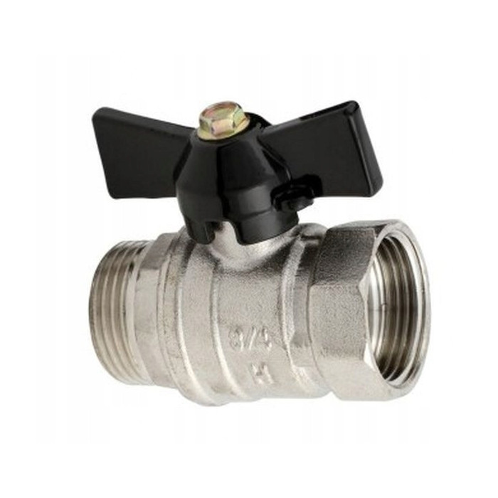 ZAWÓR KULOWY 1/2 cala DN15 WZ PN25 MOTYLEK DŁAWIK