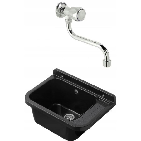 KOMORA Gospodarcza 60 CZARNA + KRAN POJEDYNCZY