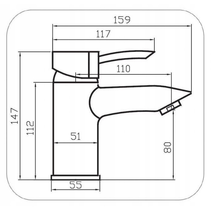 BATERIA UMYWALKOWA STOJĄCA TENERYFA DIAMOND