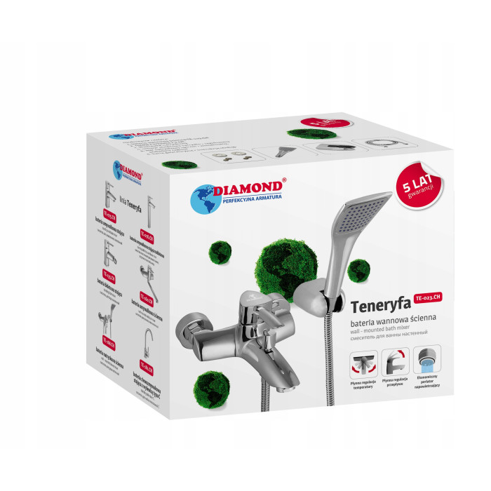 BATERIA WANNOWA TENERYFA DIAMOND KOMPLETNA ŚCIENNA