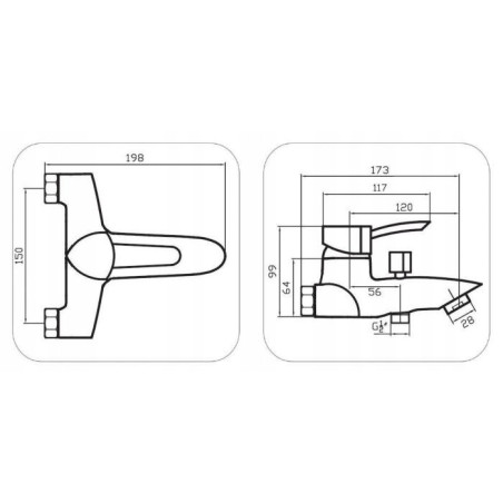 BATERIA WANNOWA TENERYFA DIAMOND KOMPLETNA ŚCIENNA