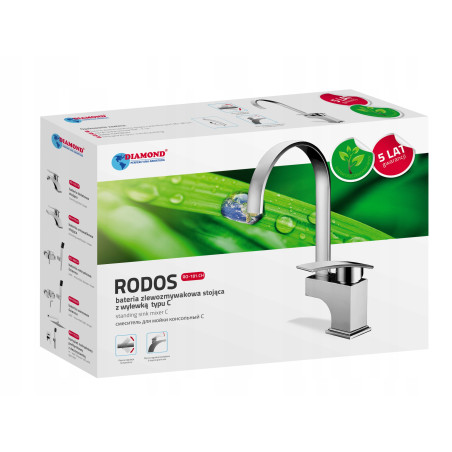 BATERIA ZLEWOZMYWAKOWA DIAMOND RODOS STOJĄCA