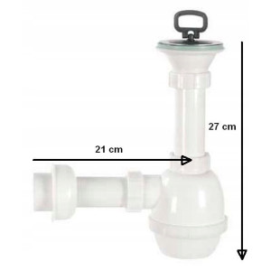SYFON DO ZLEWOZMYWAKA 1-KOMOROWEGO TWORZYWO
