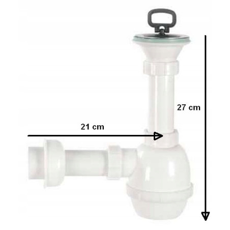 SYFON DO ZLEWOZMYWAKA 1-KOMOROWEGO TWORZYWO