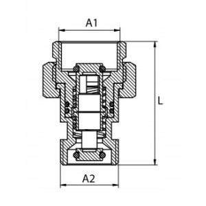 Śrubunek szybkozłącze do naczynia przeponowego 3/4