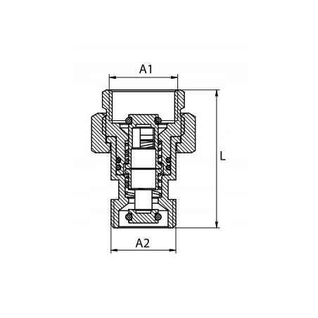 Śrubunek szybkozłącze do naczynia przeponowego 3/4