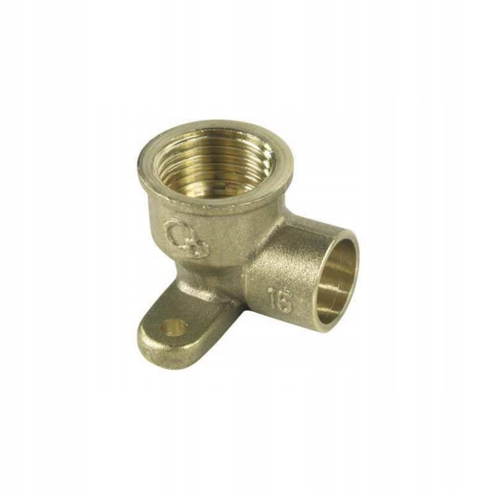 Kolano z łapkami miedziane 15 x 1/2 cala GW lut