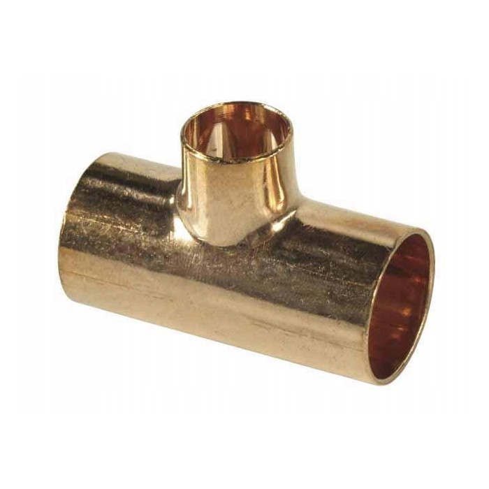 Trójnik miedziany redukcyjny fi 28x15x28 mm VIEGA