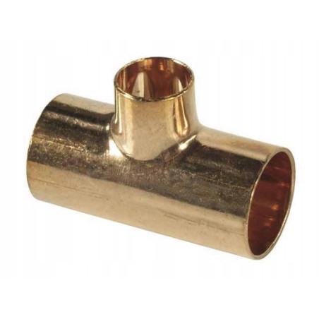 Trójnik miedziany redukcyjny fi 18x15x18 mm VIEGA