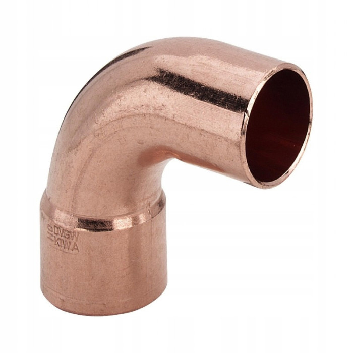 ŁUK miedziany fi 28 mm jednokielichowy VIEGA nyplowy