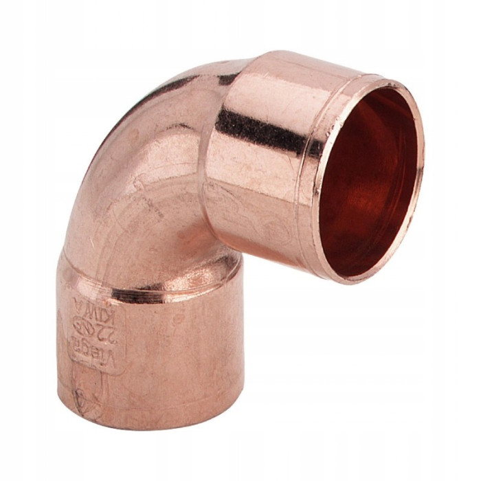 Kolano miedziane fi 22 mm dwukielichowe VIEGA